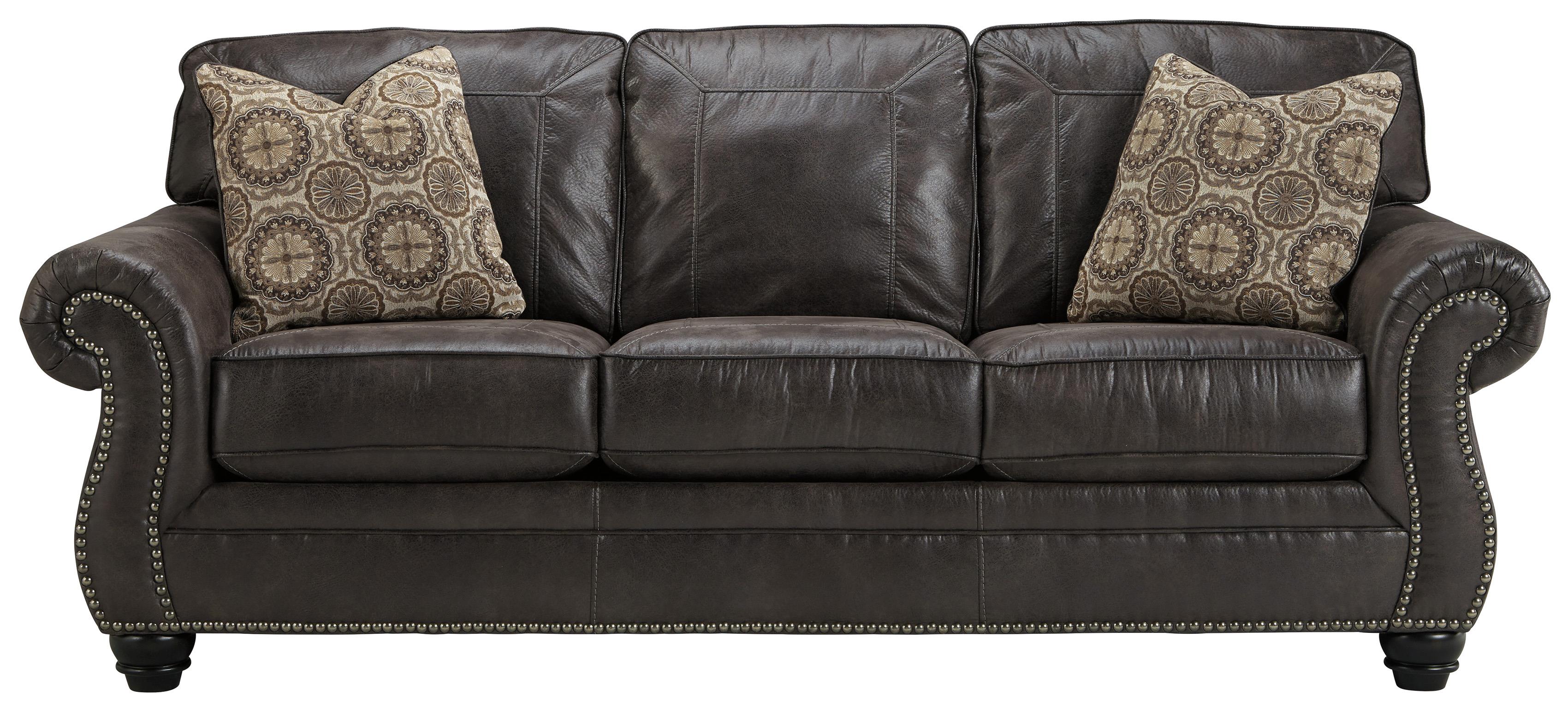 Faux leather shop queen sleeper sofa